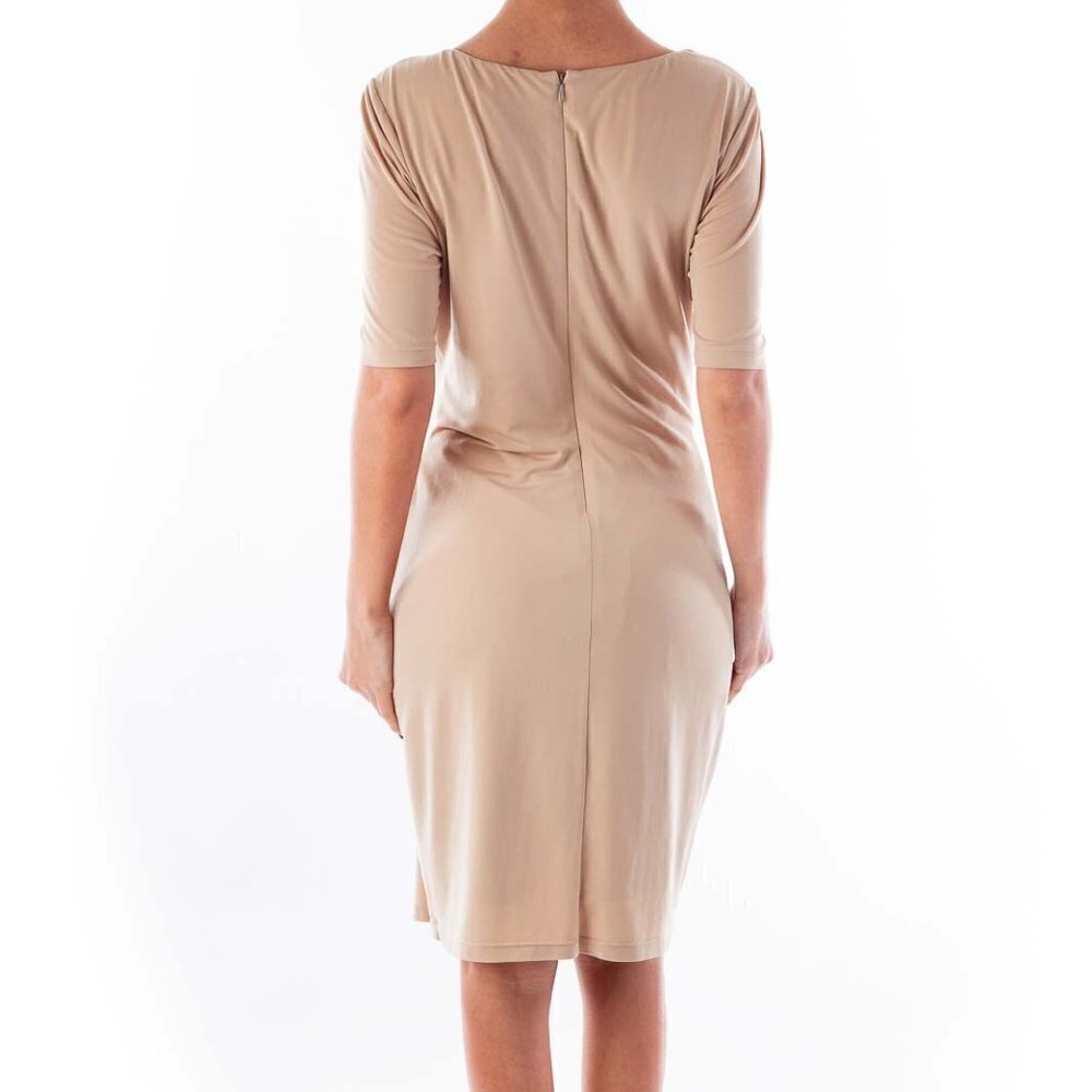 Calvin Klein Beige Scrunchy Side Dress - Picture 3 of 3